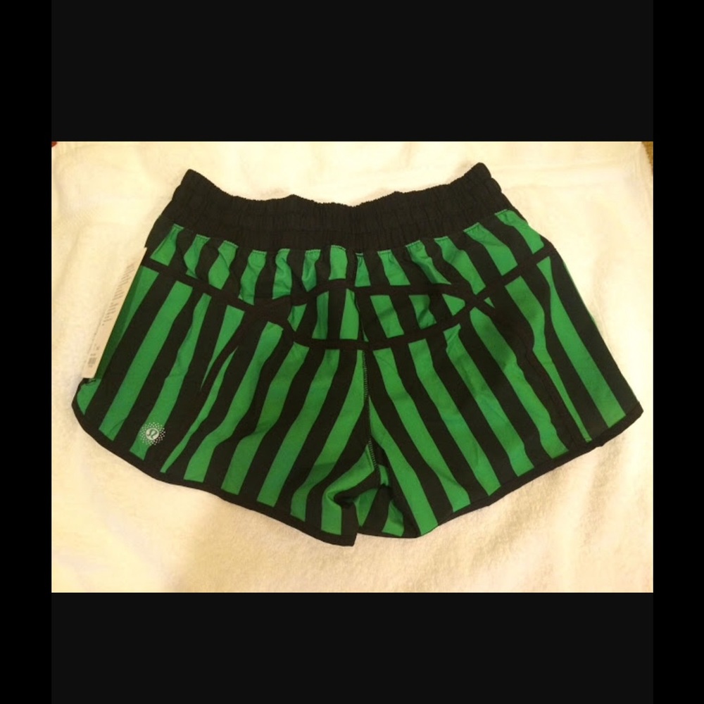 ISO Lulu trackers shorts. Black and green
